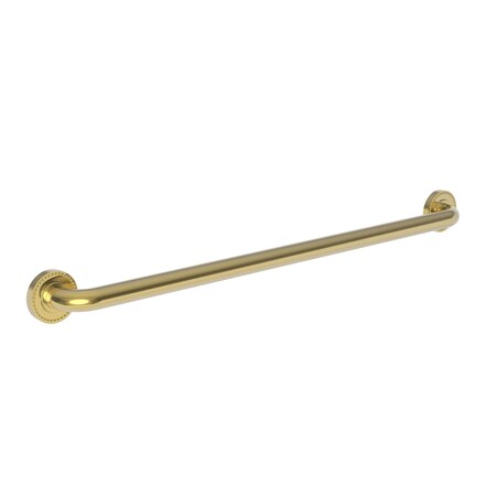 Newport Brass 35" L, Two Post, Solid Brass, 32" Grab Bar in Polished Gold, Pvd, Polished Gold (PVD) 1020-3932/24